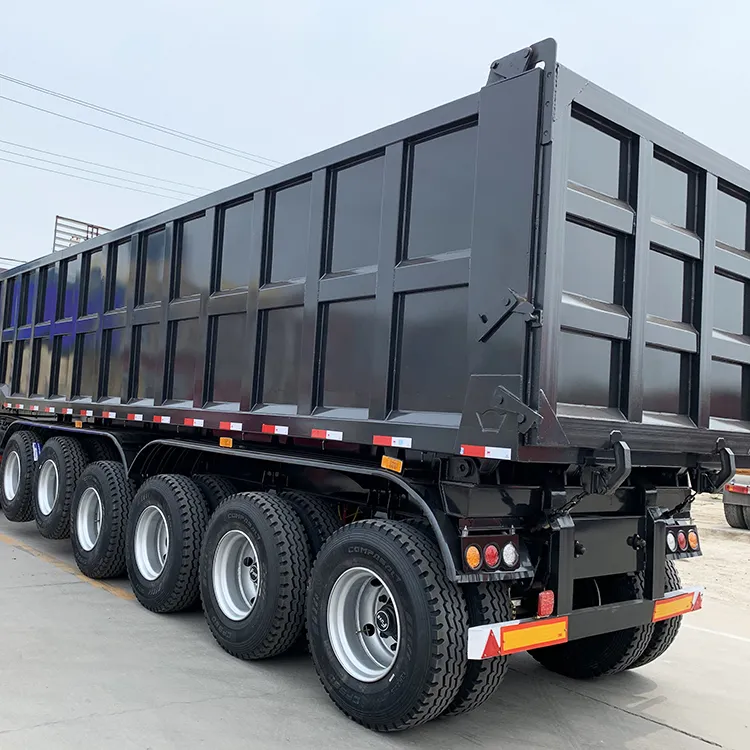 6 Axle 100T Hydraulic Dump Semi Trailer - Image 3