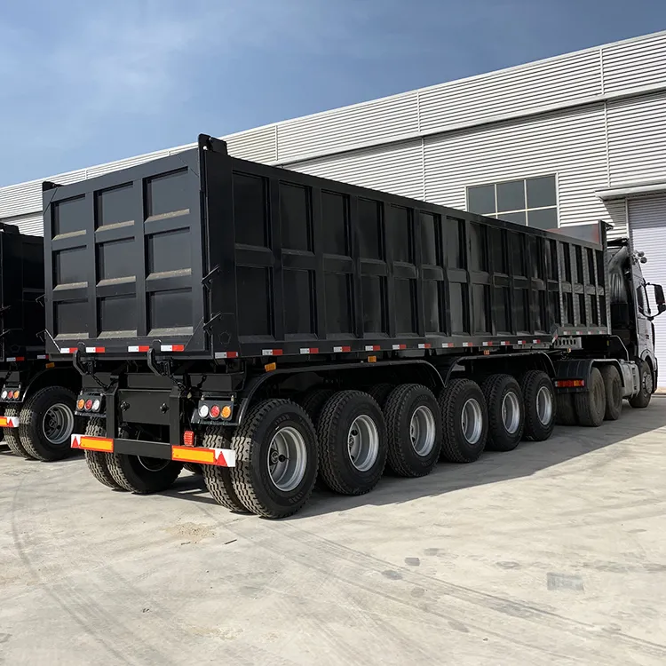 6 Axle 100T Hydraulic Dump Semi Trailer - Image 4