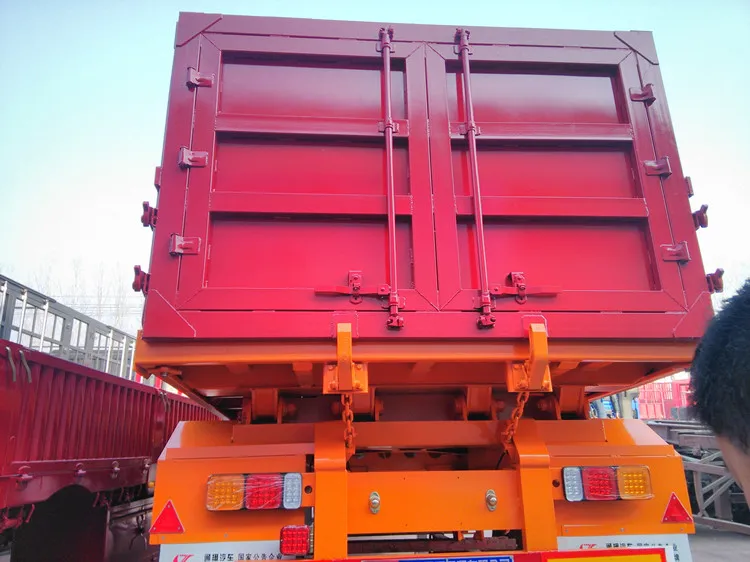 3 Axles 60T Side Curtain Guardrail Semi Trailer - Image 2