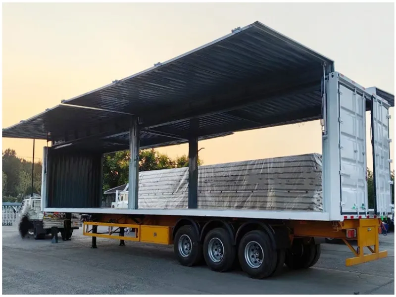 3 Axle Transport Semi Box Truck Trailer - Image 4
