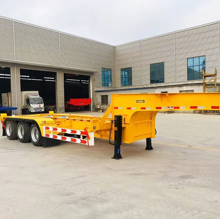 3 Axle 45FT Dock Skeleton Semi Trailer - Image 4