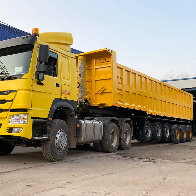 6 Axle 100T Hydraulic Dump Semi Trailer - Image 6