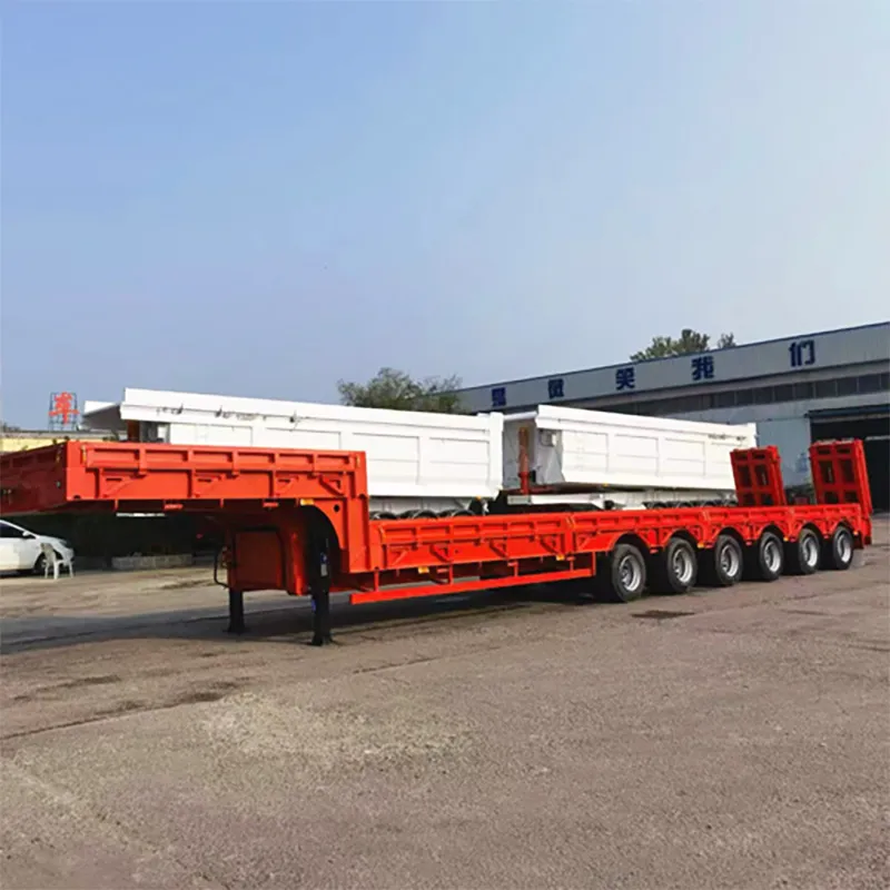6 Axles 120T Retractable Low Bed Trailer - Image 3