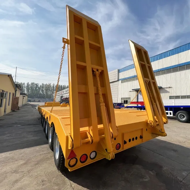 6 Axles 120T Retractable Low Bed Trailer - Image 4