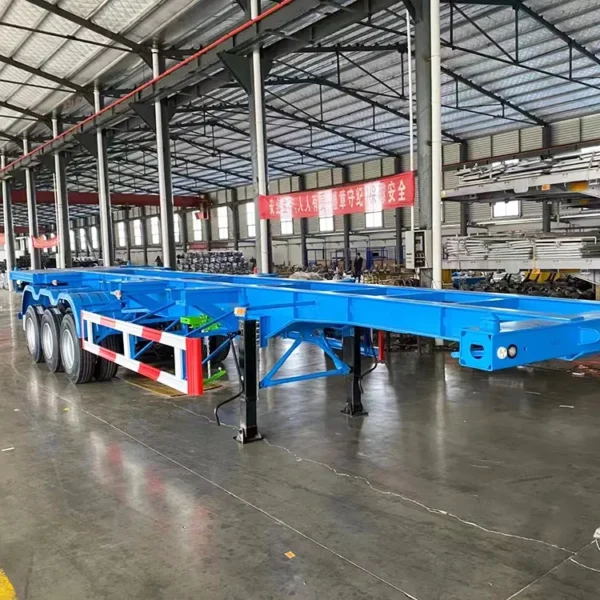 3 Axle 40ft Container Skeletal Semi Trailer