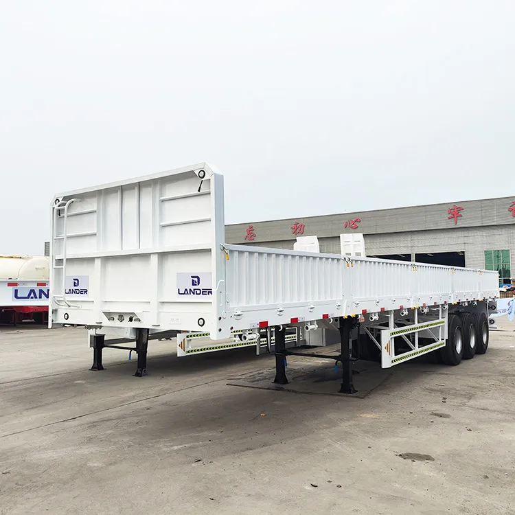 Tri Axle Sidewall Fence Cargo Semi Trailer - Image 2