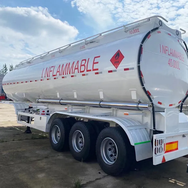 3 Axles Carbon Steel Chemical Tank Truck Trailer - Image 7