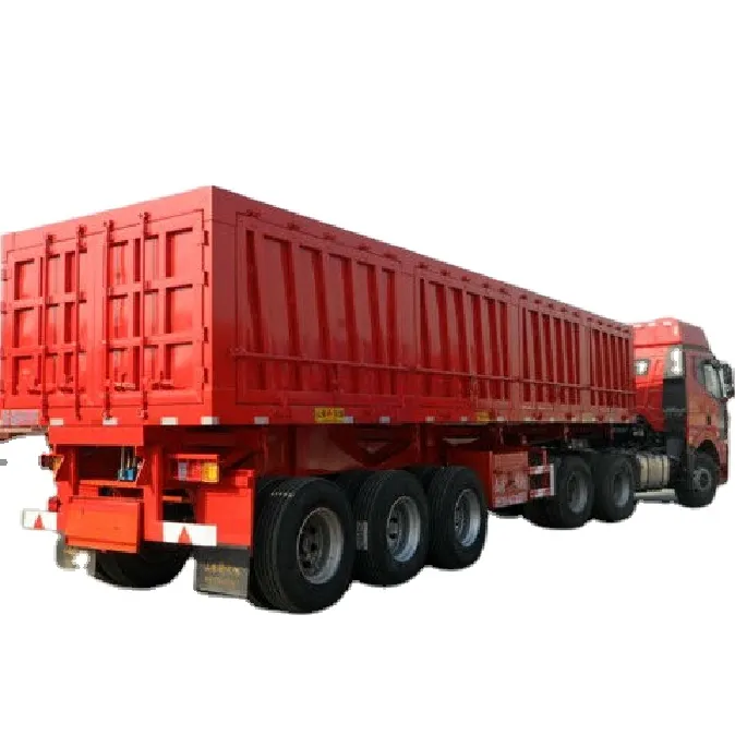 3 Axles 60T Side Curtain Guardrail Semi Trailer - Image 4