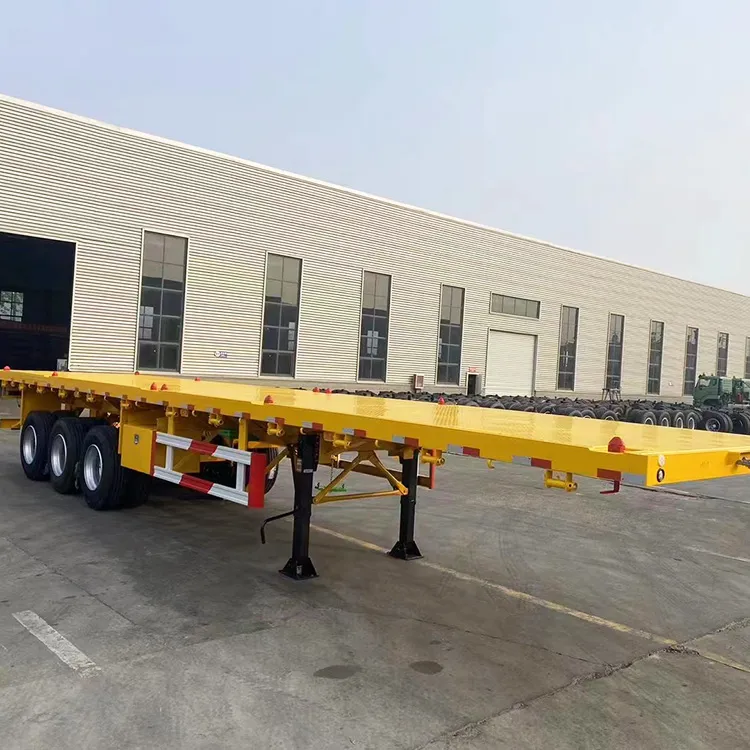 3 Axle 40 Foot Container Flat Bed Trailer - Image 3