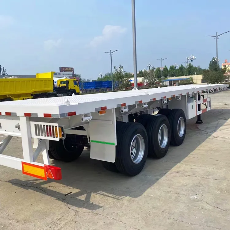 3 Axle 40 Foot Container Flat Bed Trailer - Image 5