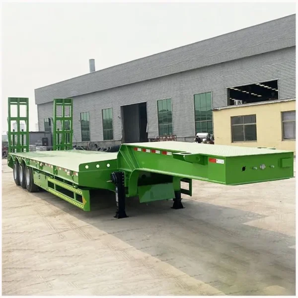 3 Axle 60 Tons Lowbed Semi Trailer