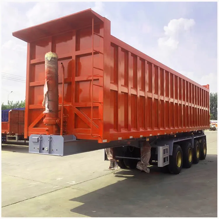 4 Axles 45 Cubic Meters Dump Truck Semi Trailers - Image 5