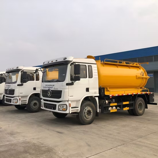 Shacman LHD HOWO 4X2 Clean 12000L 10tons Vacuum Sewer Cleaning Washing Jetting Tanker Truck 4X2 High Pressure Jet Sewage Suction Tanker Truck - Image 2