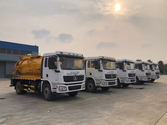 Shacman LHD HOWO 4X2 Clean 12000L 10tons Vacuum Sewer Cleaning Washing Jetting Tanker Truck 4X2 High Pressure Jet Sewage Suction Tanker Truck - Image 4