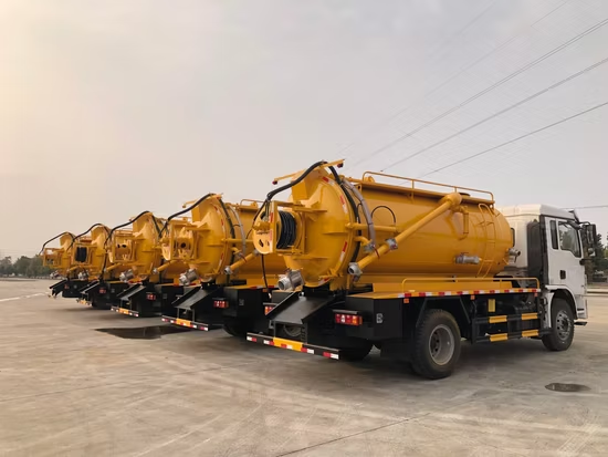 Shacman LHD HOWO 4X2 Clean 12000L 10tons Vacuum Sewer Cleaning Washing Jetting Tanker Truck 4X2 High Pressure Jet Sewage Suction Tanker Truck - Image 7